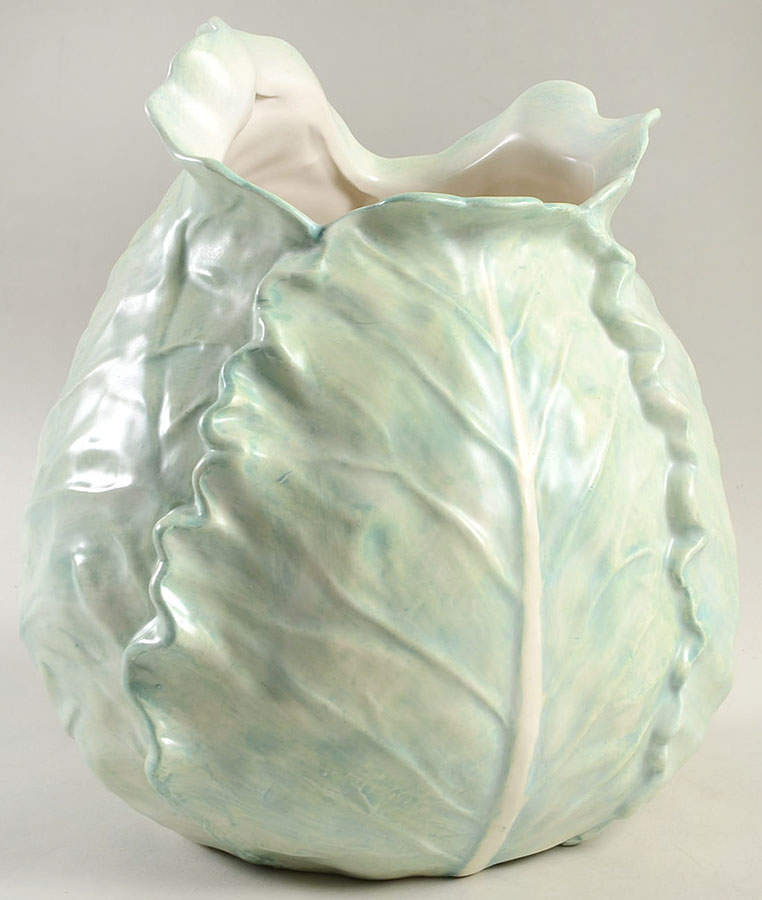 Vegetable Harvest Cabbage 9" Vase by Fitz & Floyd-1