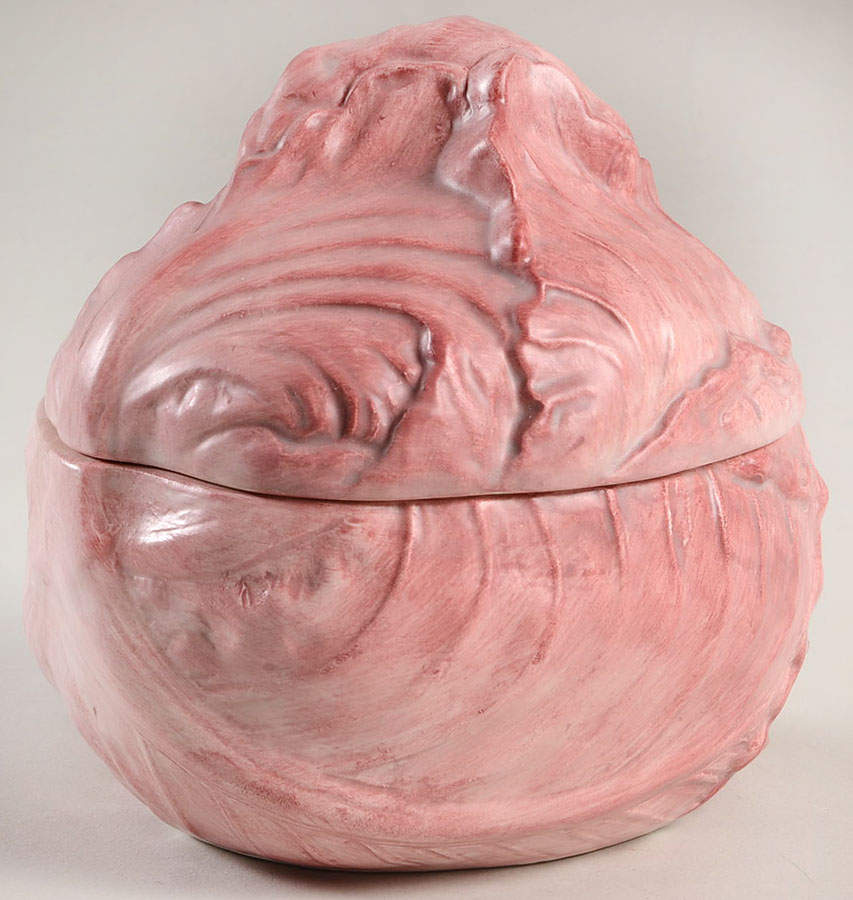 Vegetable Harvest Cabbage Figural Covered Box by Fitz & Floyd-1