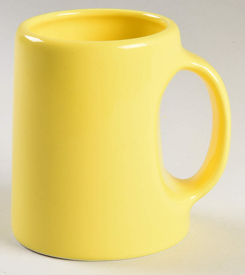 Quadrille Yellow (Earthenware) Mug by Fitz & Floyd-1