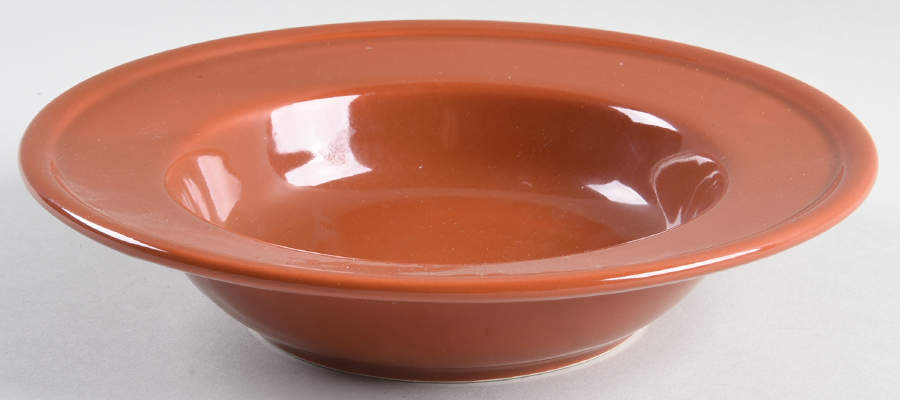Quadrille Cinnamon (Earthenware) Rim Soup Bowl by Fitz & Floyd-1
