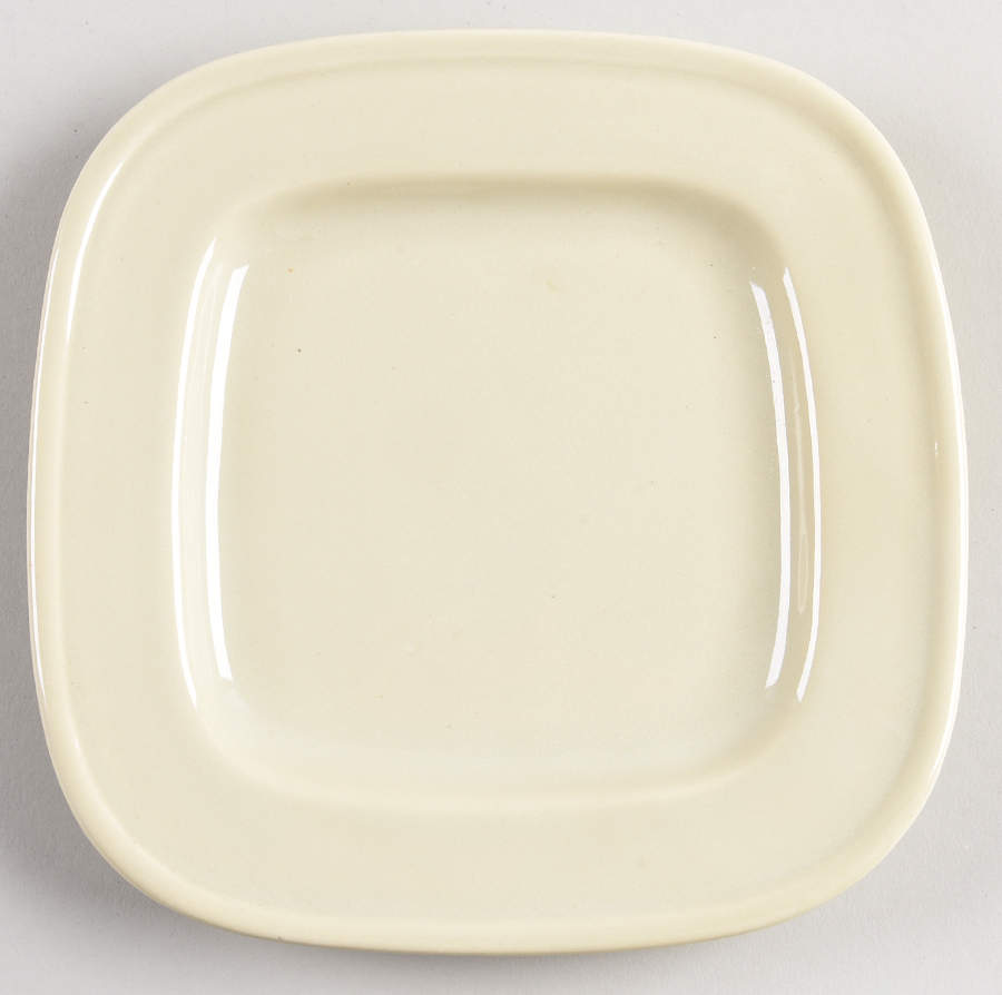 Quadrille Putty (Earthenware) Square Salad Plate by Fitz & Floyd-1