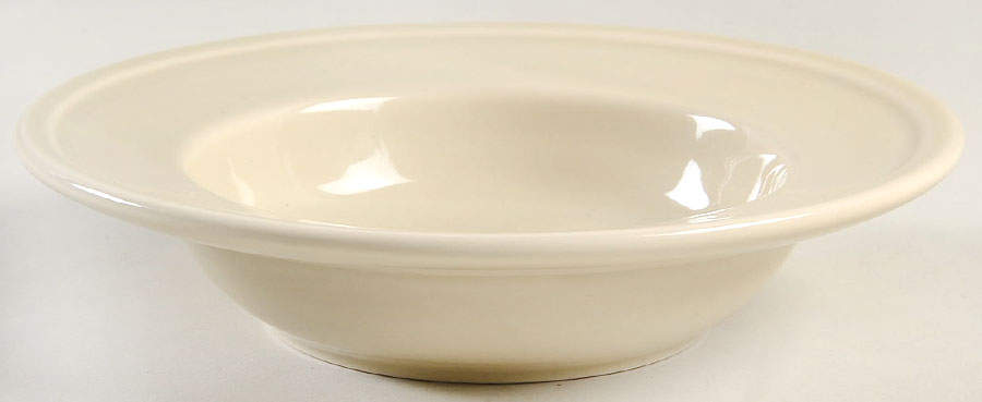 Quadrille Putty (Earthenware) Rim Soup Bowl by Fitz & Floyd-1