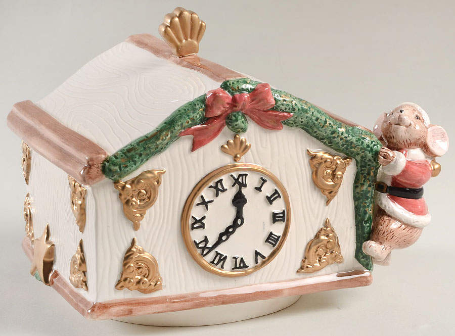 Christmas Mice Lid for Cookie Jar by Fitz & Floyd-1