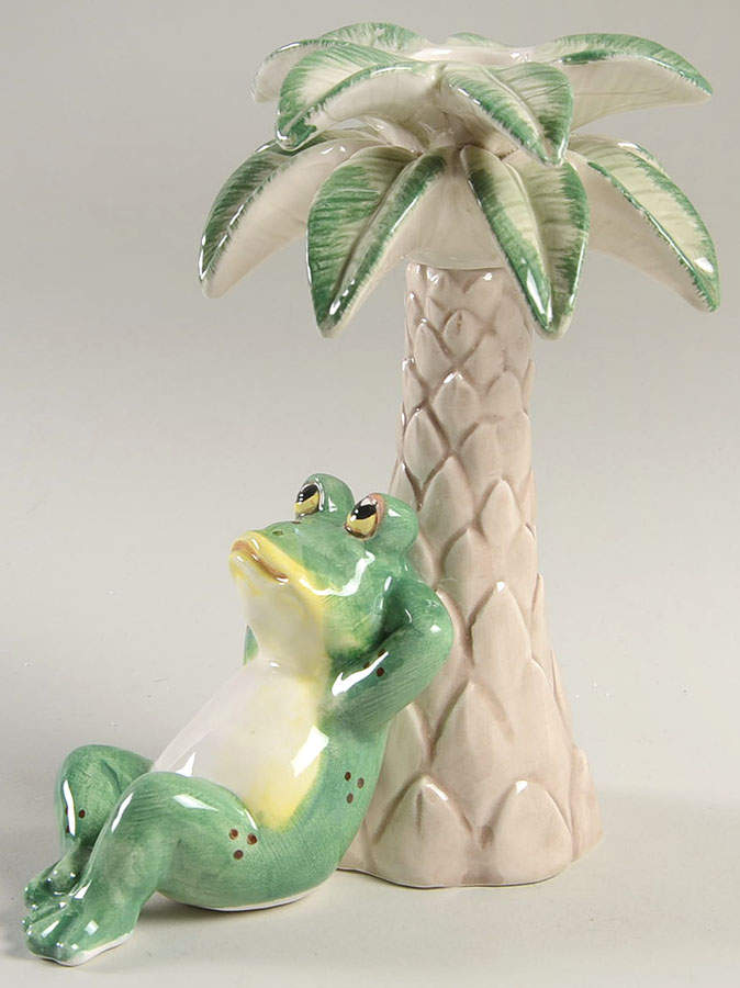 Frog Dundee 6" Candlestick by Fitz & Floyd-1