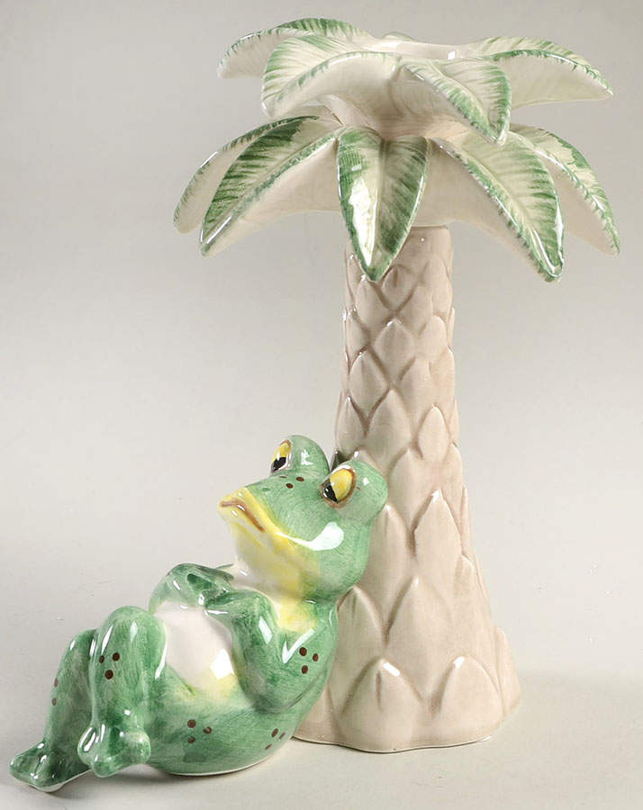 Frog Dundee 6" Candlestick by Fitz & Floyd-1