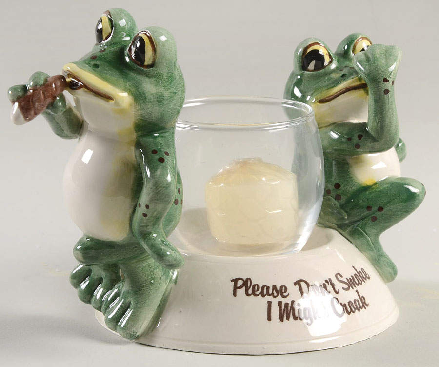 Frog Dundee Glass Globe for Votive Candleholder by Fitz & Floyd-1