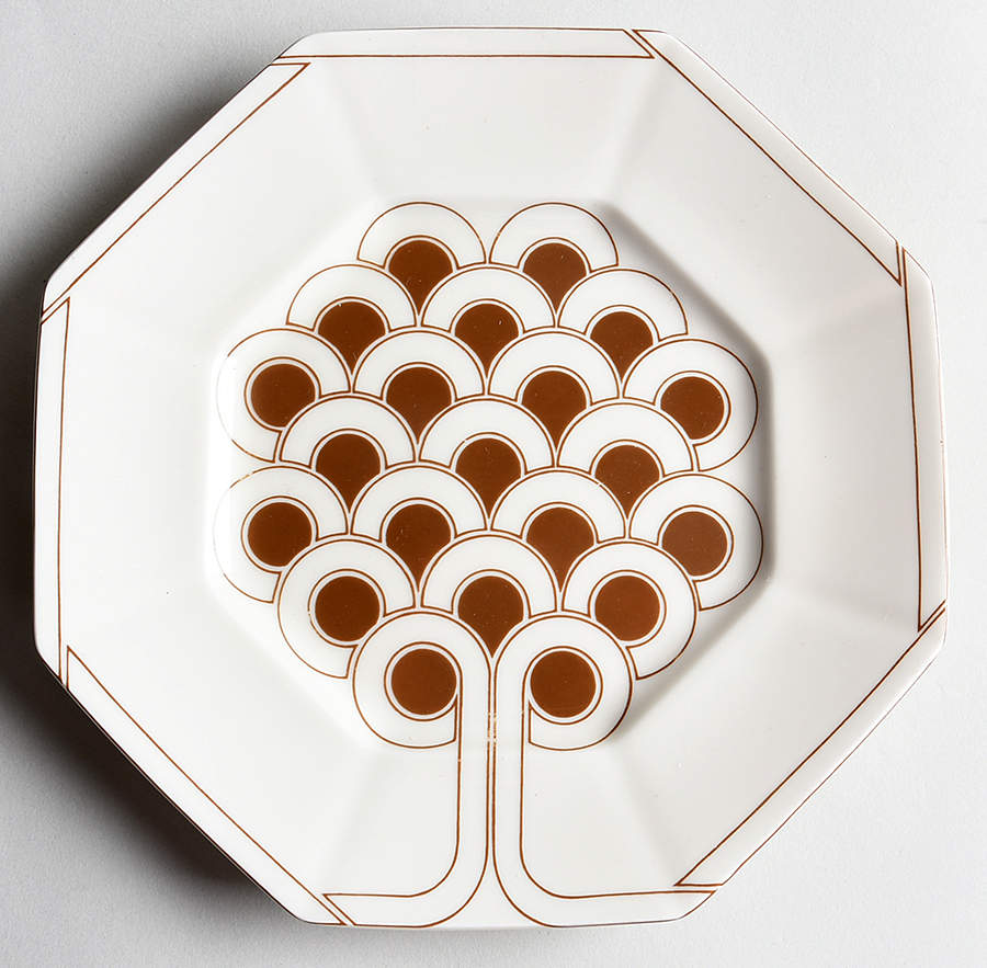 Topiary Cognac (Brown) Salad Plate by Fitz & Floyd-1