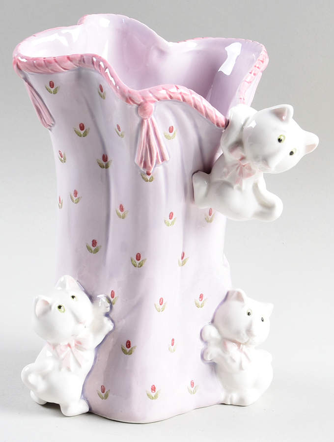 Cleo the Cat 6" Vase by Fitz & Floyd-1