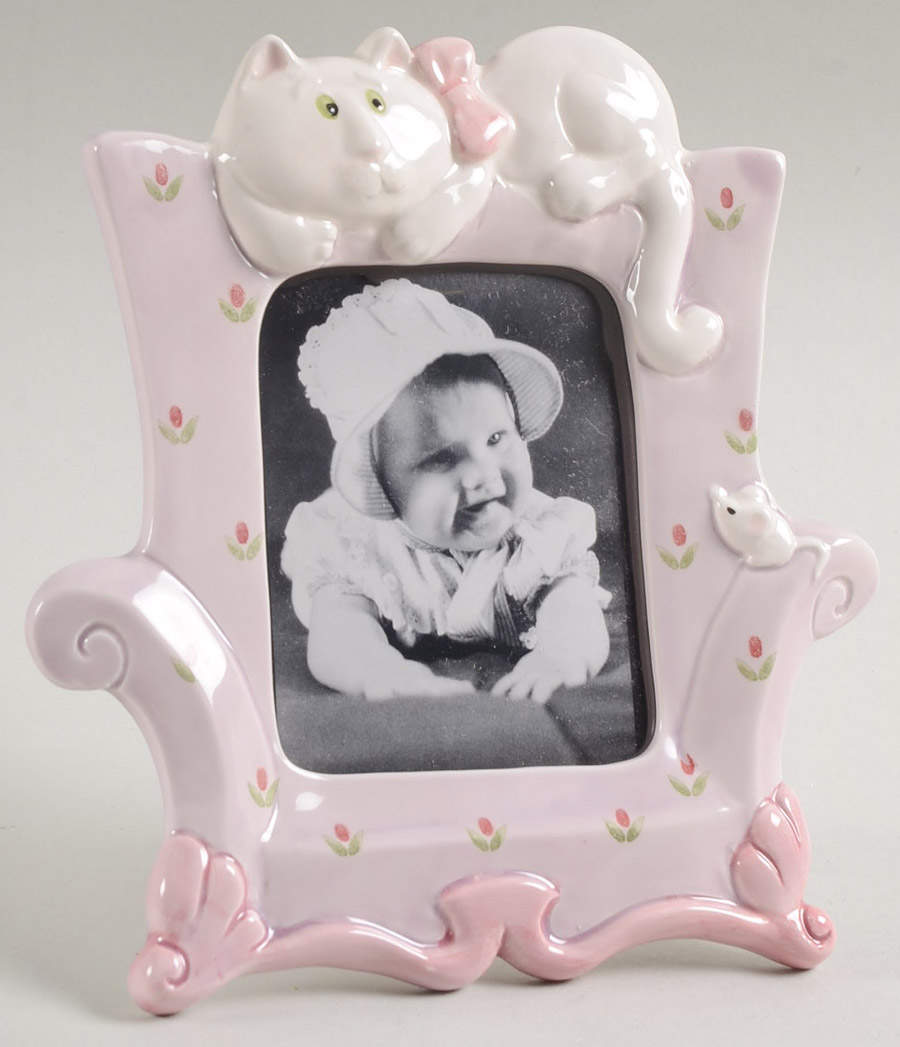 Cleo the Cat Frame-Holds 3" X 4" by Fitz & Floyd-1
