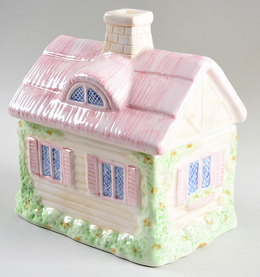Village Green House Medium Canister & Lid by Fitz & Floyd-1