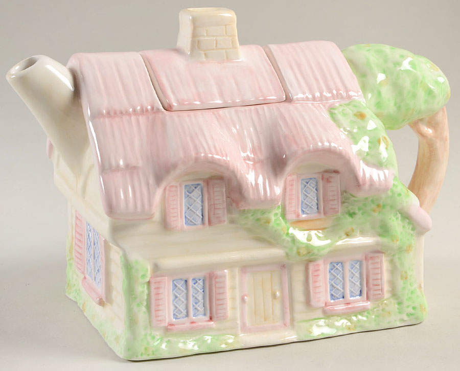 Village Green House Teapot & Lid by Fitz & Floyd-1