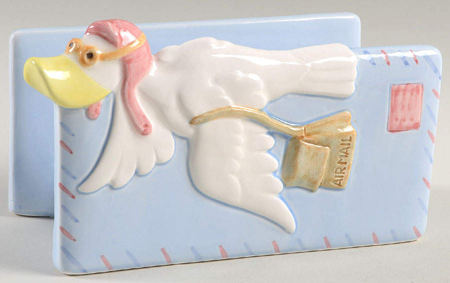 Dolly Duck Mail Holder by Fitz & Floyd-1