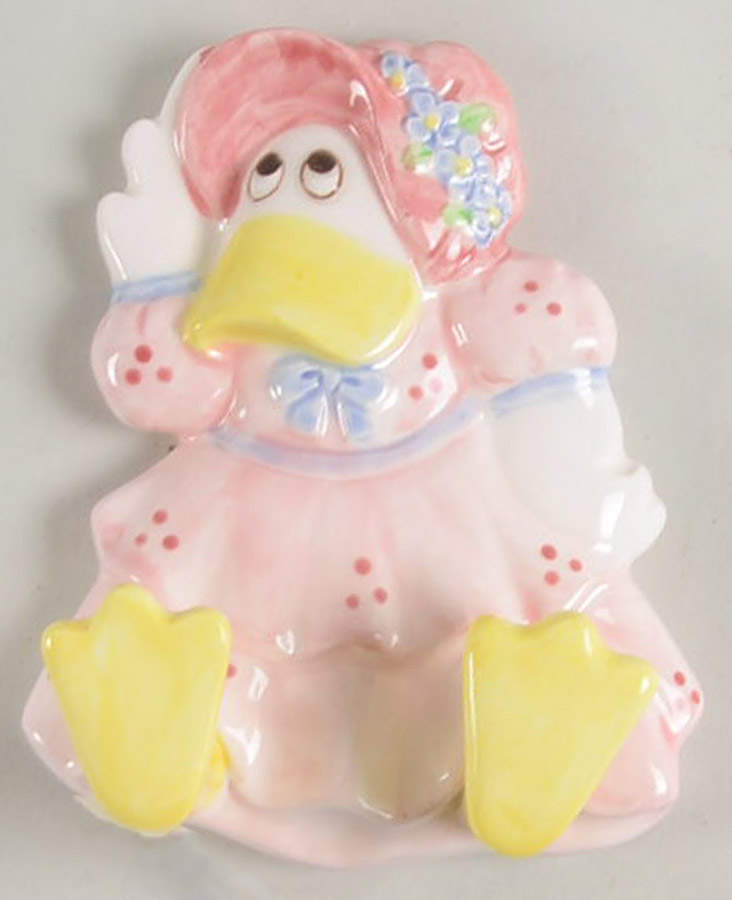 Dolly Duck Wall Hanging Key Holder by Fitz & Floyd-1