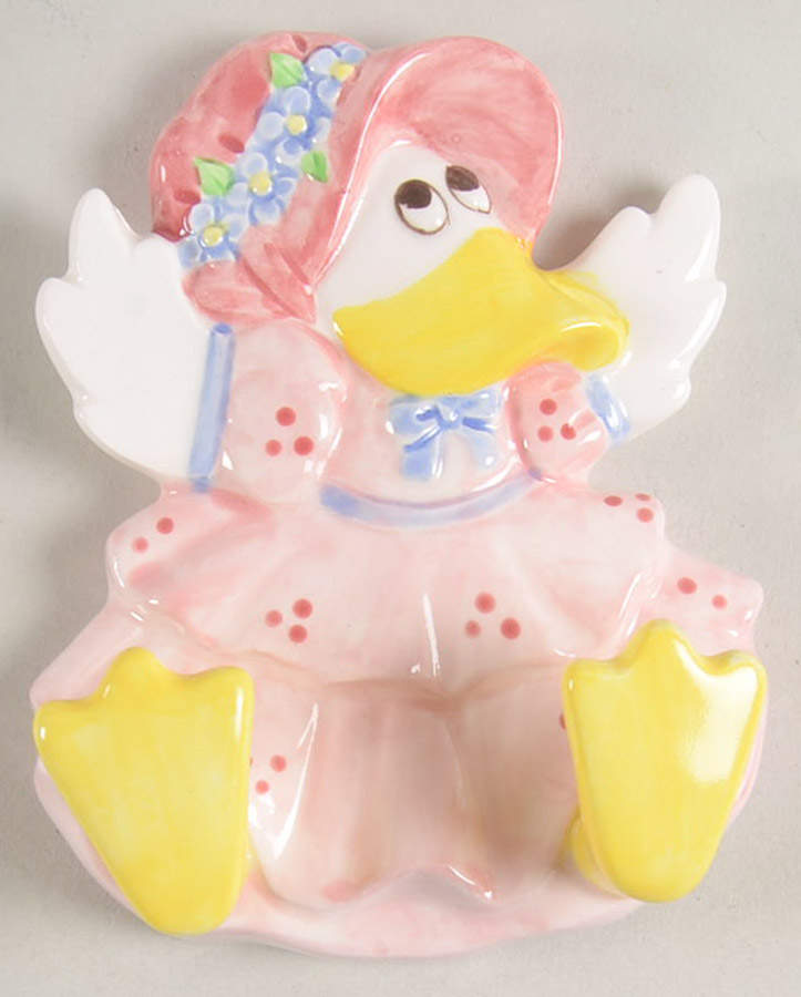 Dolly Duck Wall Hanging Key Holder by Fitz & Floyd-1