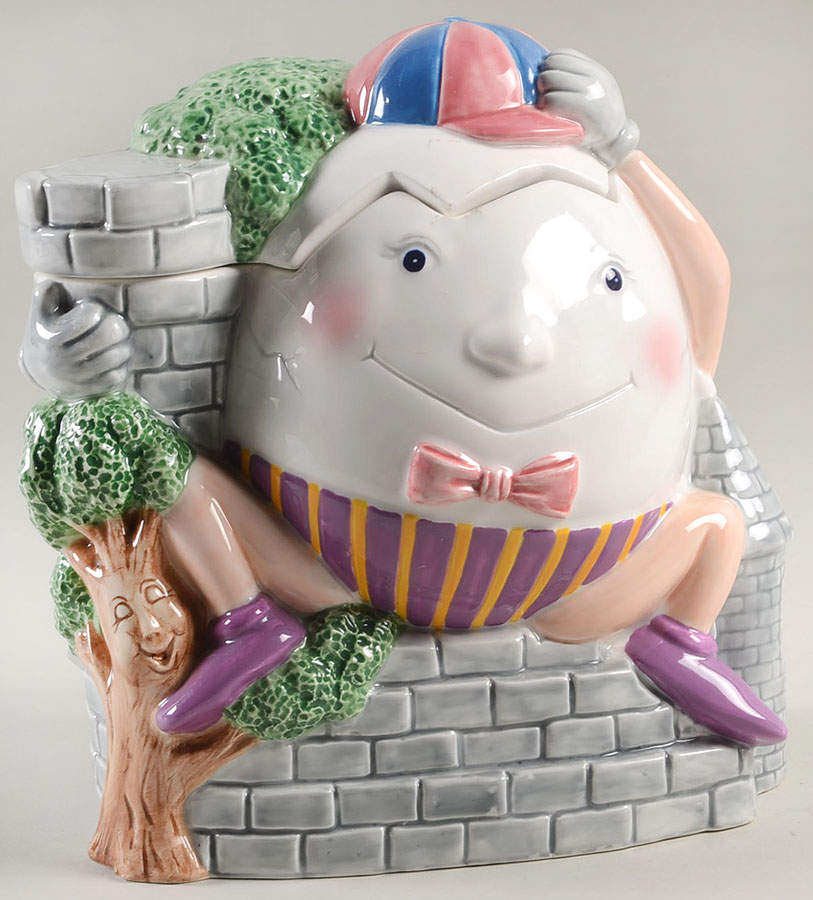 Humpty Dumpty Cookie Jar & Lid by Fitz & Floyd-1