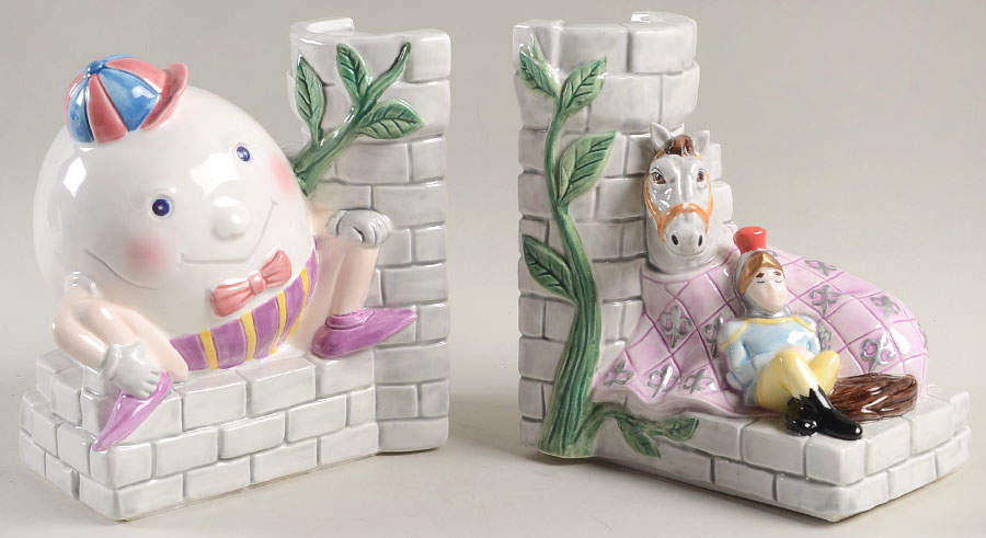 Humpty Dumpty China Bookend - Set of 2 by Fitz & Floyd-1
