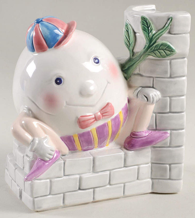 Humpty Dumpty Single China Bookend by Fitz & Floyd-1