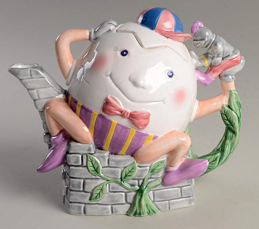 Humpty Dumpty Teapot & Lid by Fitz & Floyd-1