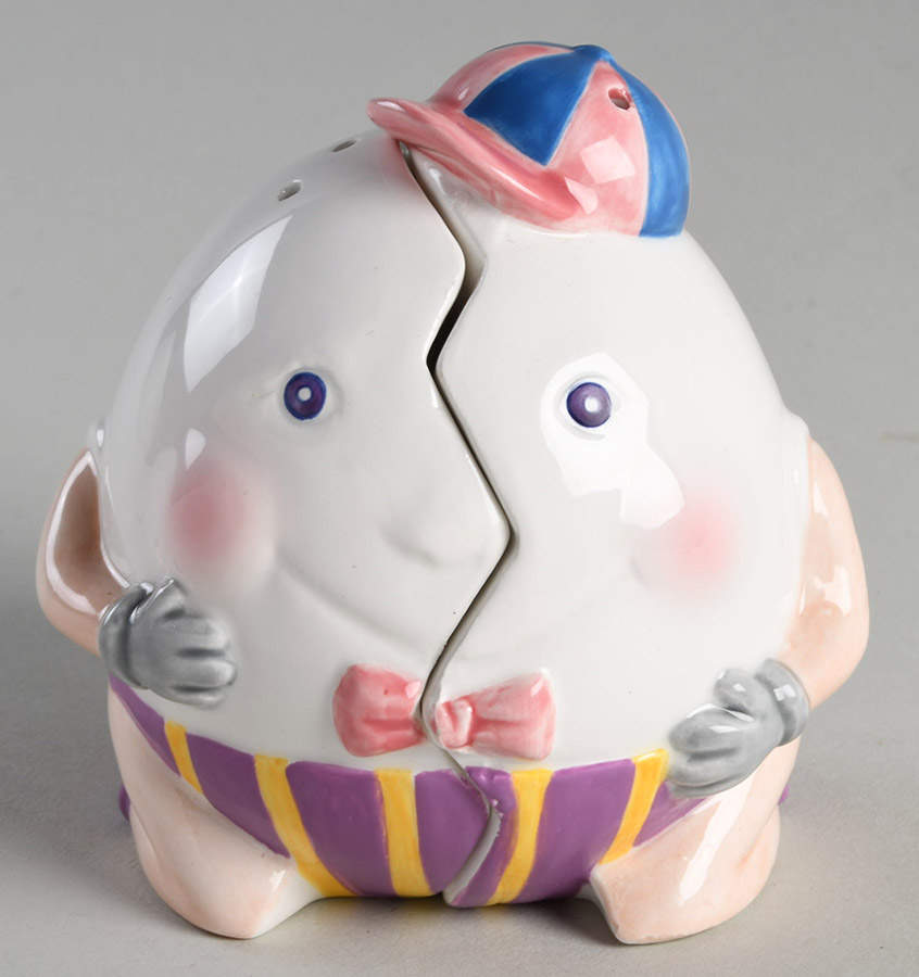 Humpty Dumpty Stacking Salt & Pepper Set by Fitz & Floyd-1