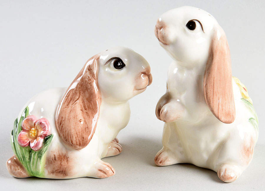 Flop Eared Bunny Salt & Pepper Set by Fitz & Floyd-1