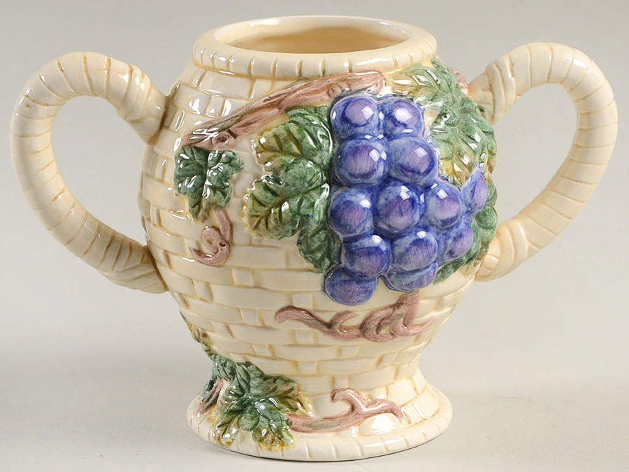 Sonoma Grapes Sugar Bowl No Lid by Fitz & Floyd-1
