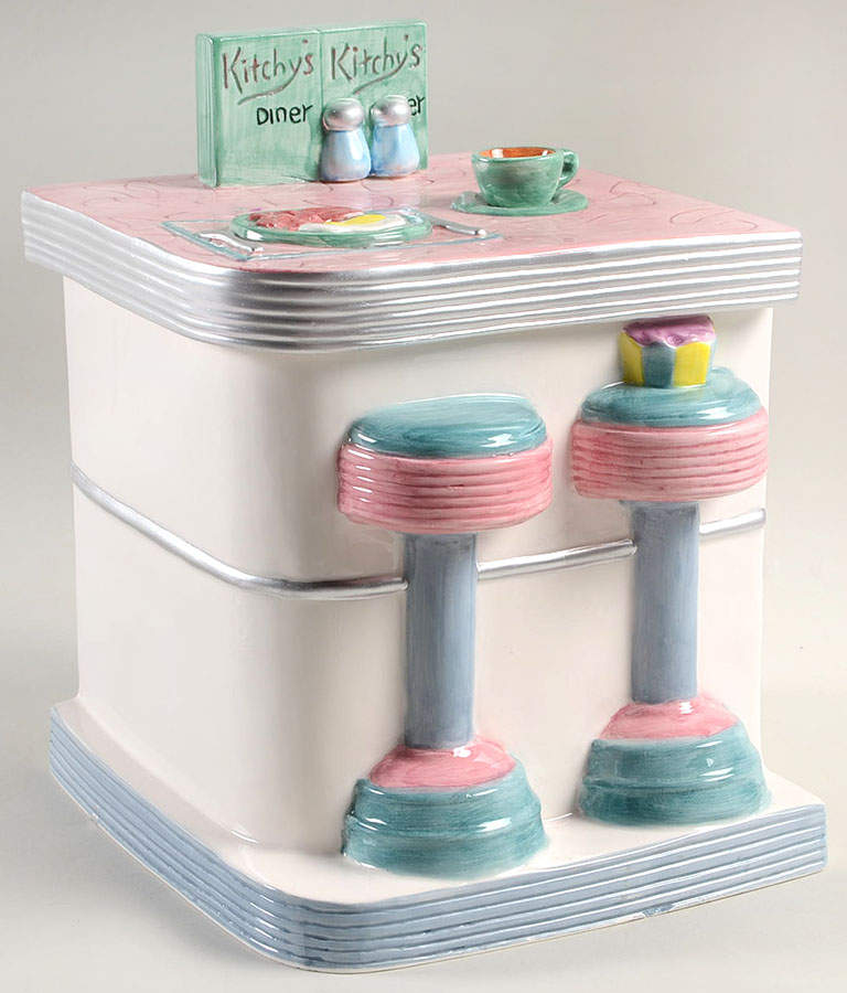 Kitchy's Diner Figural Canister & Lid by Fitz & Floyd-1