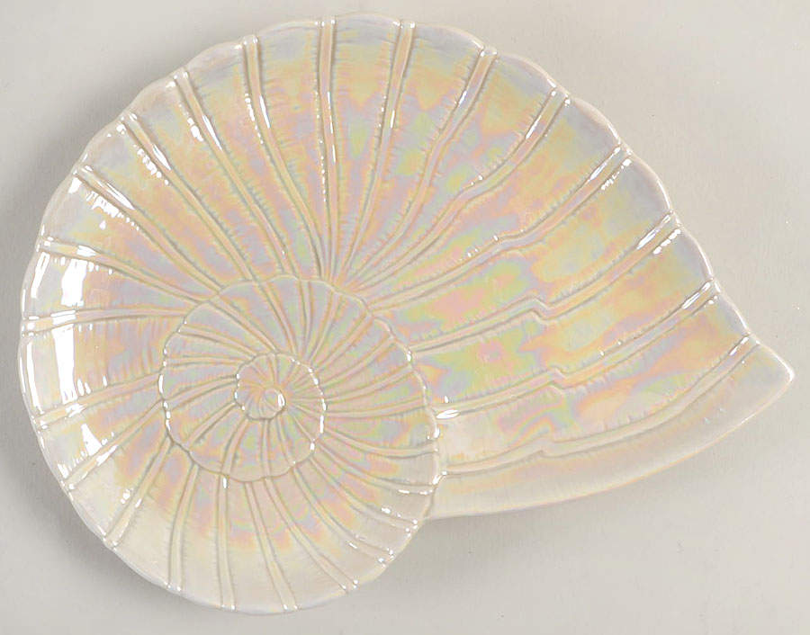 Shell  Putty Lustre Shell Shaped Dish by Fitz & Floyd-1