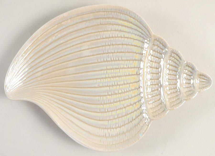 Shell  Putty Lustre Shell Shaped Dish by Fitz & Floyd-1