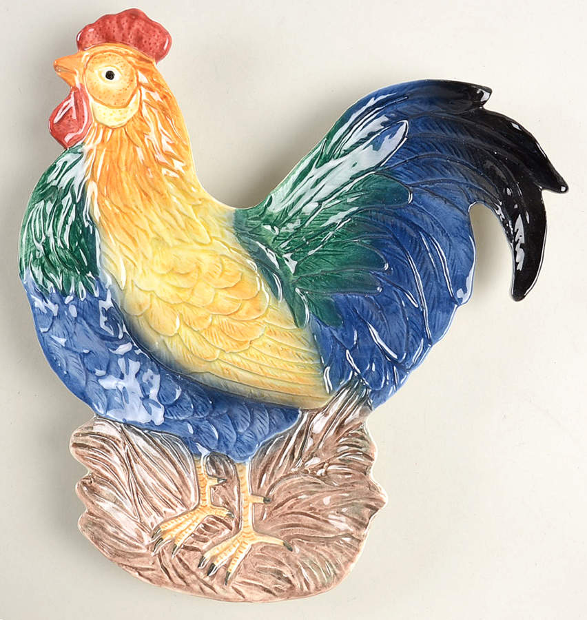 French Country Hen Canape Plate by Fitz & Floyd-1