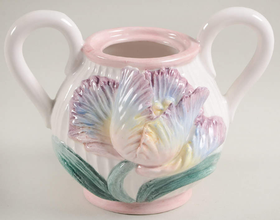 Country Tulip Sugar Bowl No Lid by Fitz & Floyd-1