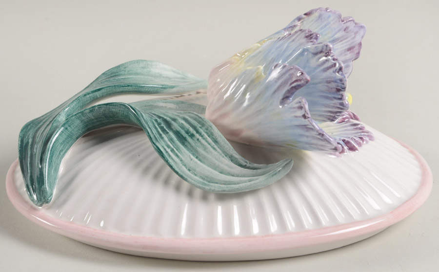 Country Tulip Lid for Oval Box by Fitz & Floyd-1