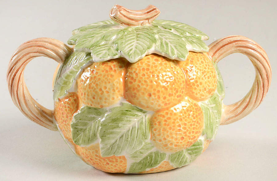 Turtle Collection Sugar Bowl & Lid by Fitz & Floyd-1
