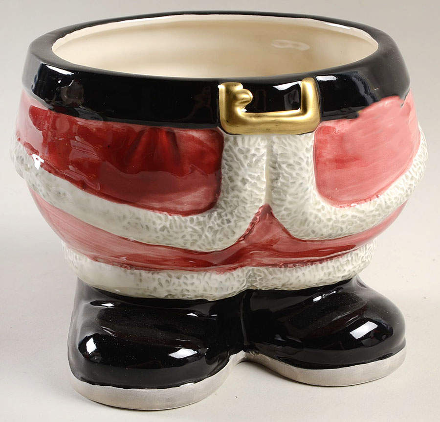 Yule Hog Cookie Jar No Lid by Fitz & Floyd-1