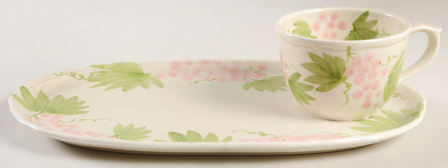 Le Treille Snack Plate & Cup Set by Fitz & Floyd-1