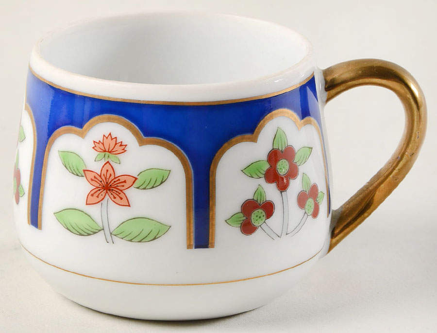 Oriental Flower 3-Piece Pot de Creme, Base Only by Fitz & Floyd-1