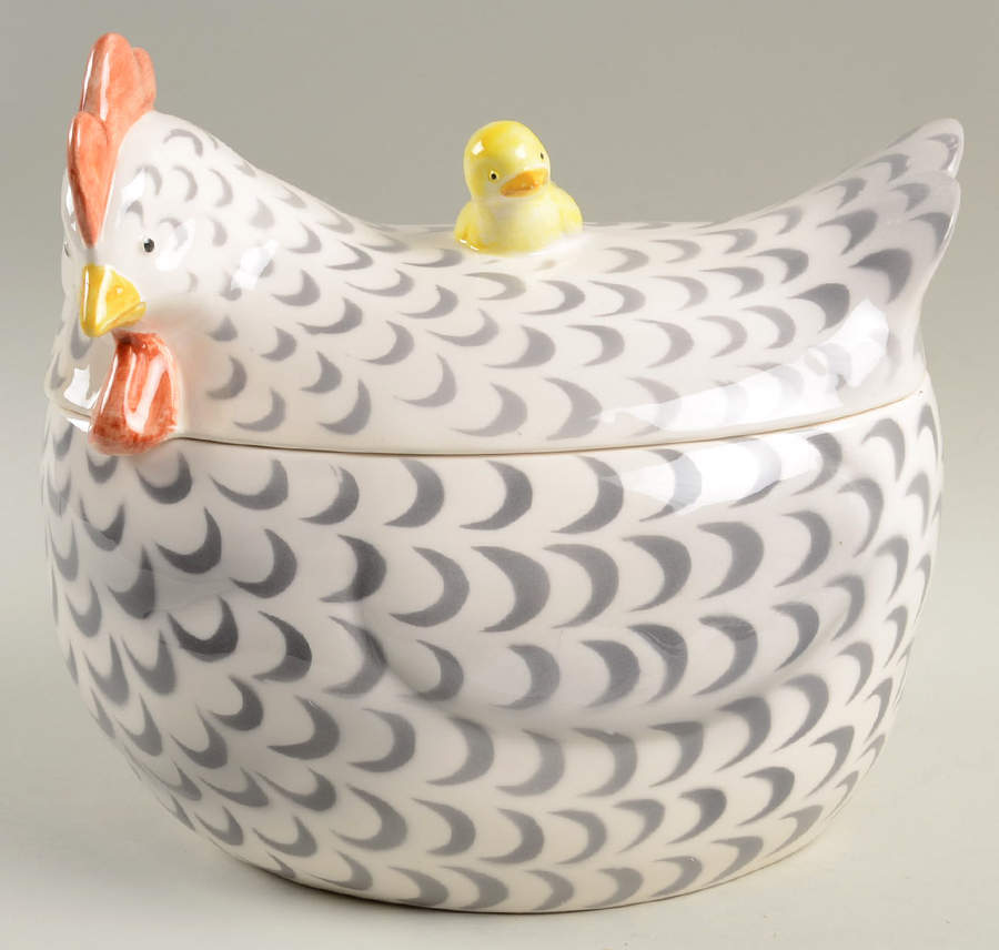 Country Kitchen Large Canister & Lid by Fitz & Floyd-1