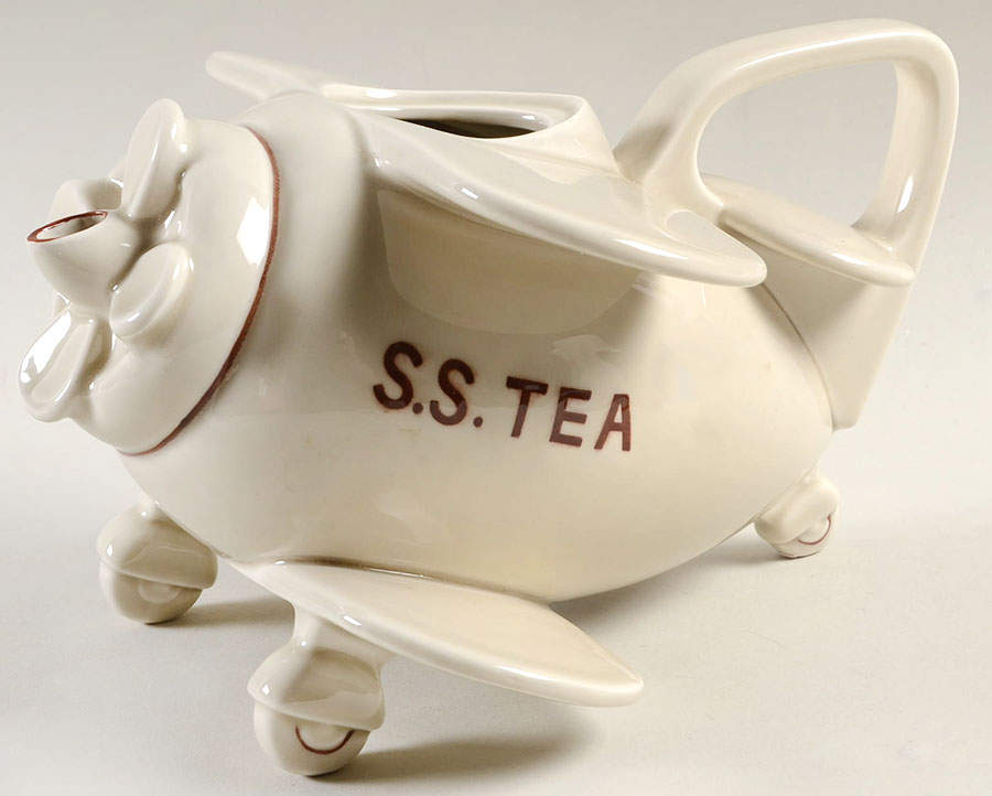 SS Tea Pot Small Teapot No Lid by Fitz & Floyd-1
