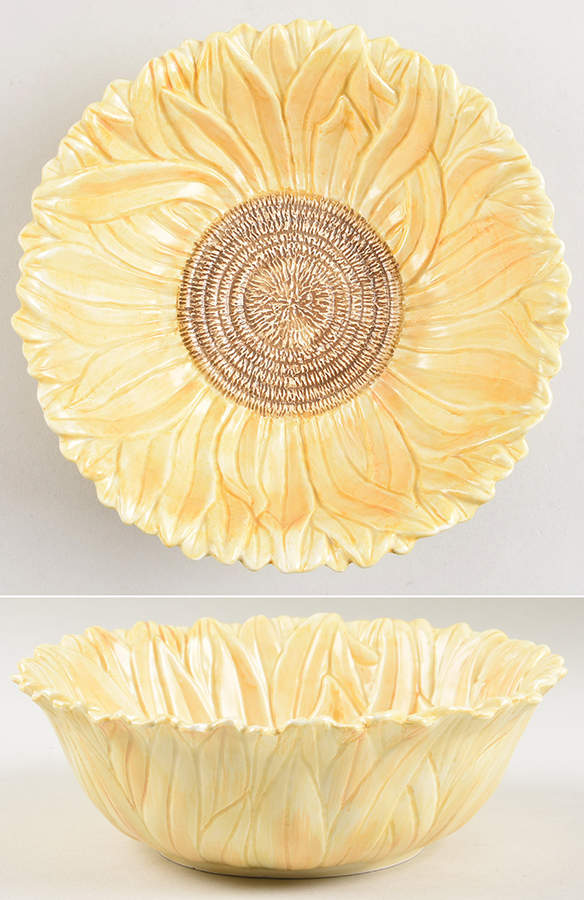 Sunflower Coupe Soup Bowl by Fitz & Floyd-1