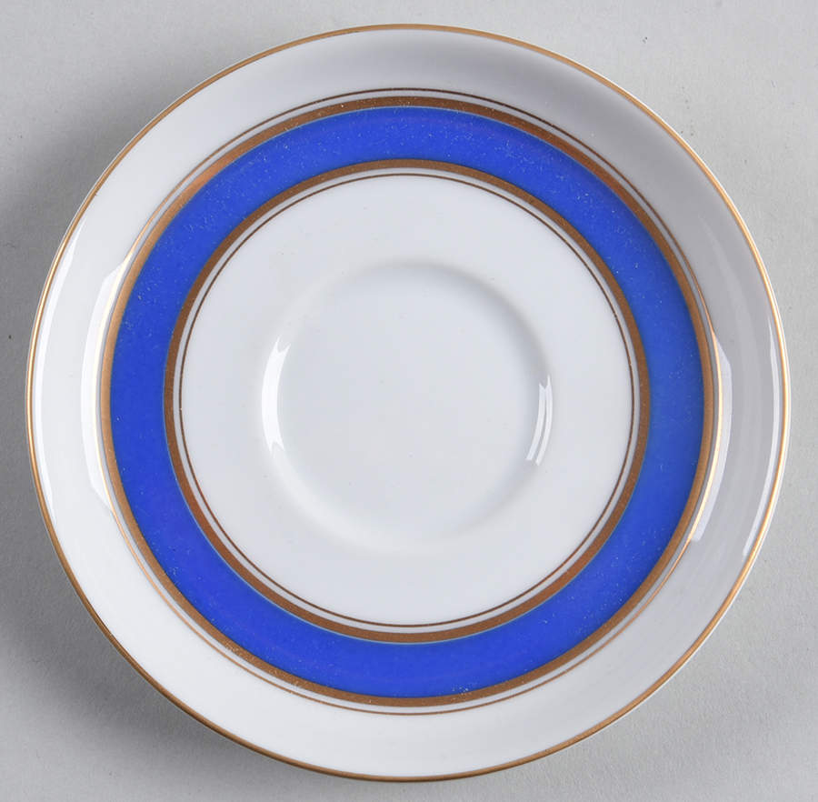 Blue Color Band Saucer for Demitasse Cup by Fitz & Floyd-1