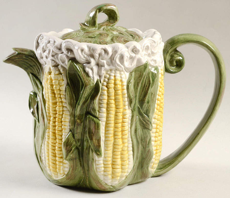 Corn (Omnibus) Teapot & Lid by Fitz & Floyd-1