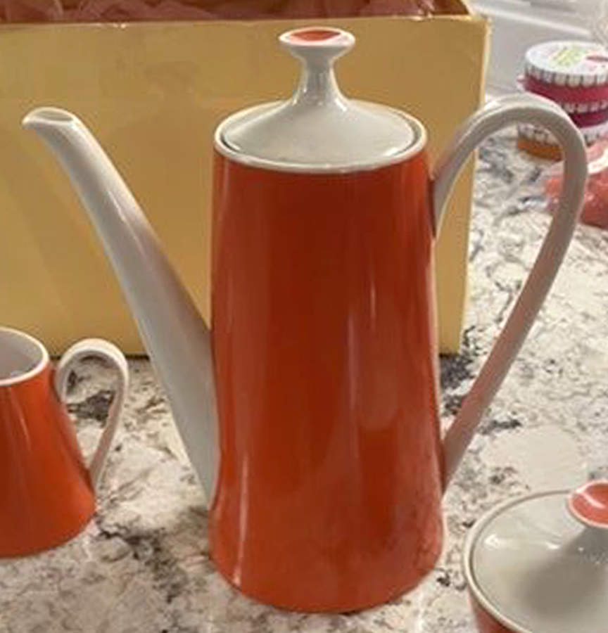 FAIrwood-Orange Coffee Pot & Lid by Fairwood-Schonwald-1