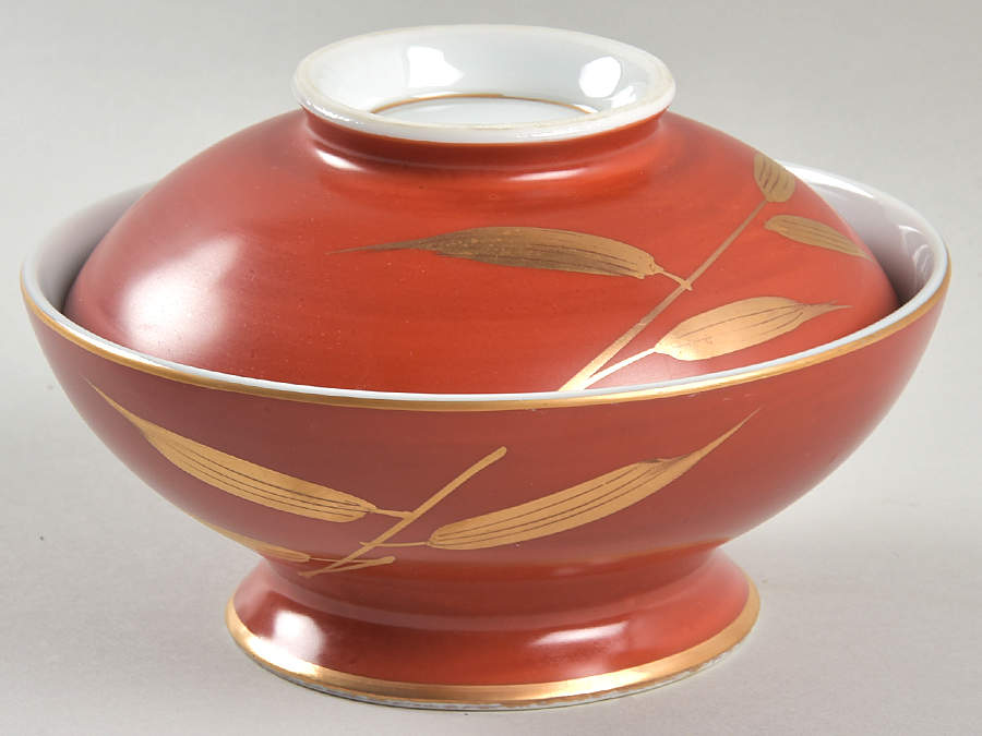 Bamboo Rice Bowl & Lid by Fitz & Floyd-1