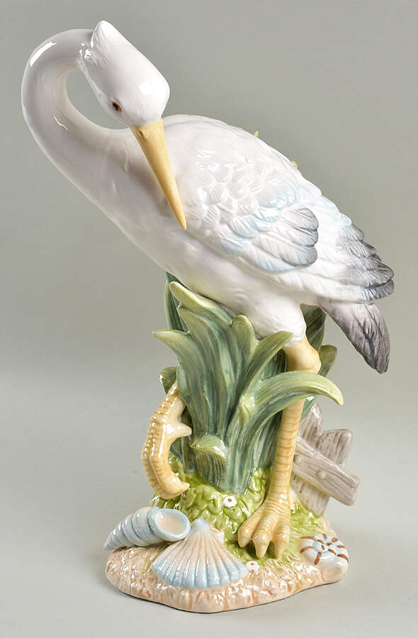 Figurines & Centerpieces Egret Looking Down Figurine by Fitz & Floyd-1