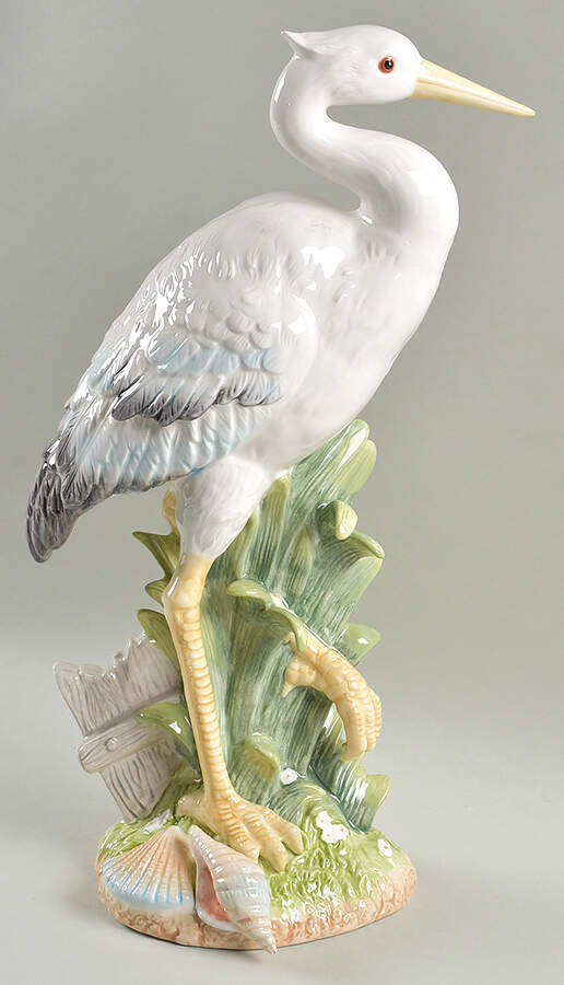 Figurines & Centerpieces Egret Looking Forward Figurine by Fitz & Floyd-1