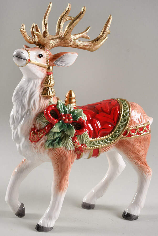 Holiday Home Reindeer Figurine by Fitz & Floyd-1