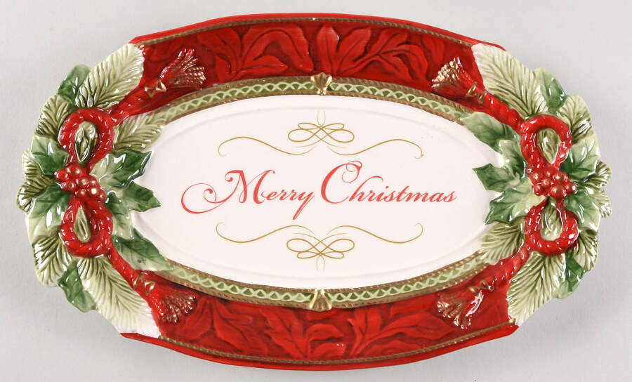 Holiday Home Sentiment Tray by Fitz & Floyd-1