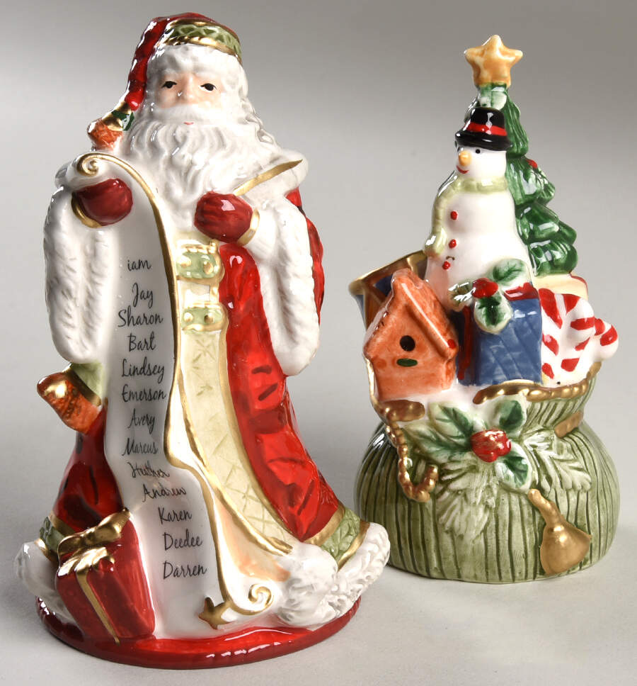 Holiday Home Figural Salt & Pepper Set by Fitz & Floyd-1