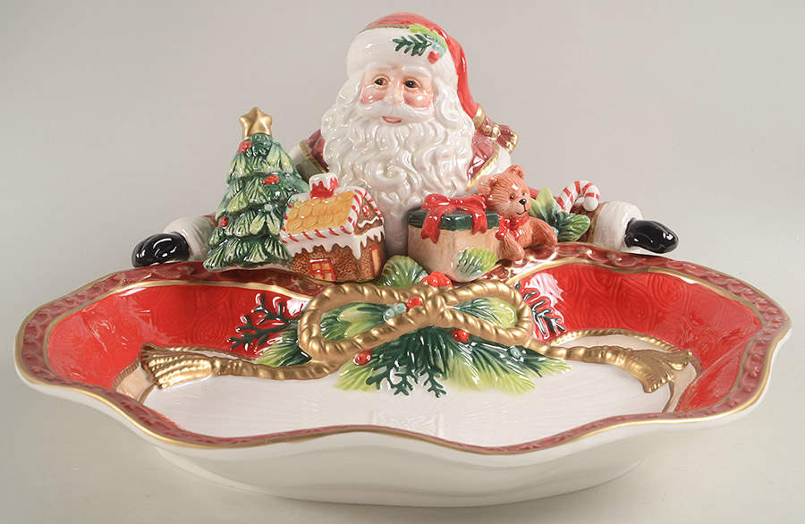 Holiday Tidings Santa Server by Fitz & Floyd-1