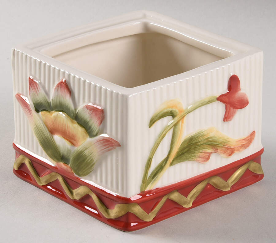 Woodland Holiday Trinket Box No Lid by Fitz & Floyd-1