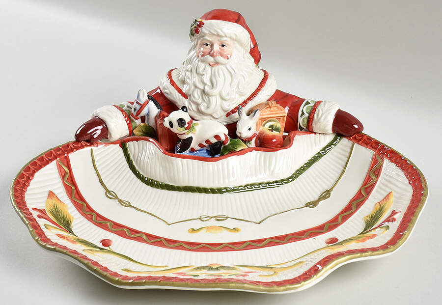 Woodland Holiday Santa Server by Fitz & Floyd-1